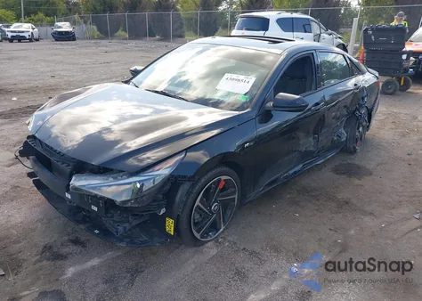 2023 Hyundai Elantra N Line z USA, uszkodzony, nr VIN KMHLR4AF3PU516106